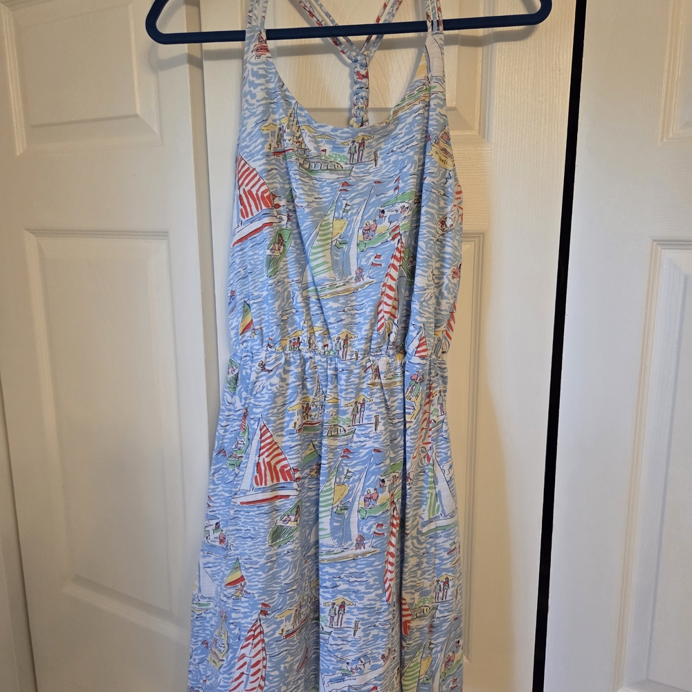 Lily Pulitzer Sailboat Print Racerback Sundress